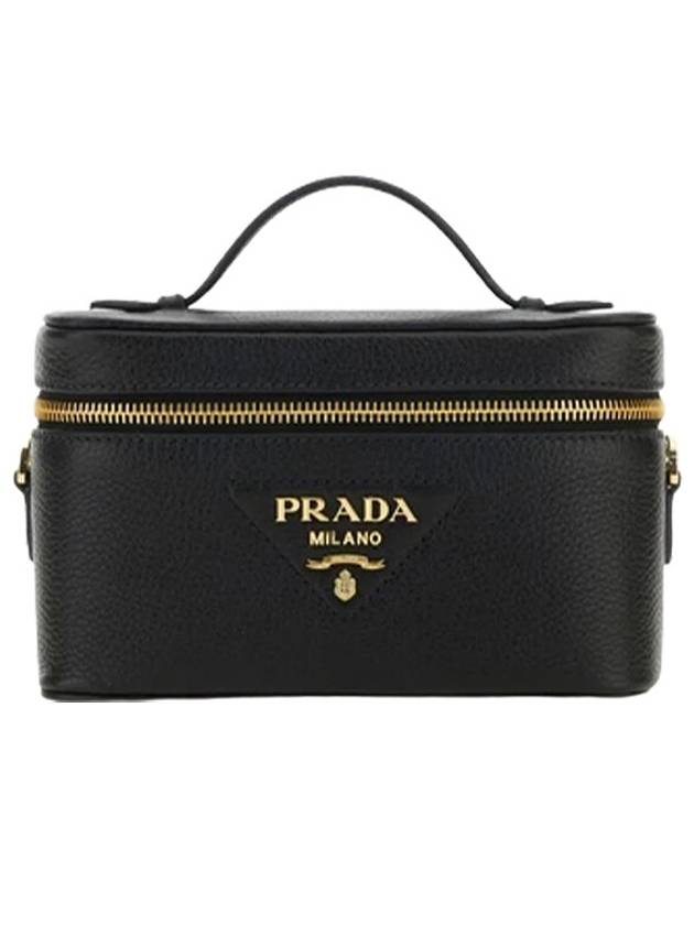 Leather Mini Bag Black - PRADA - BALAAN 2