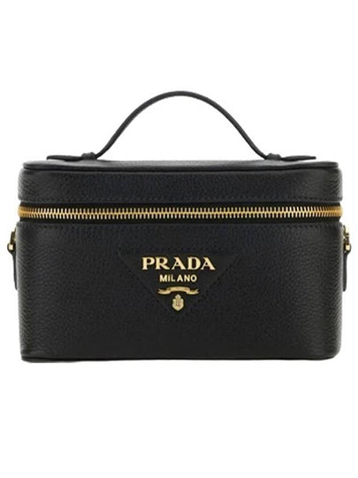 Leather Mini Bag Black - PRADA - BALAAN 2