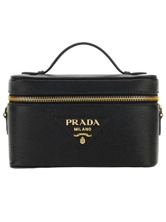 Leather Mini Bag Black - PRADA - BALAAN 2