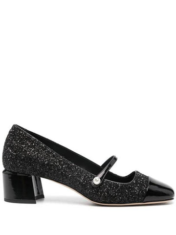 Jimmy Choo Pumps In Patent Leather And Large Black Glitter - JIMMY CHOO - BALAAN 1