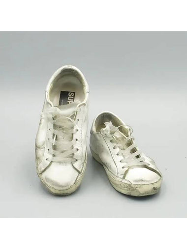 SUPERSTAR white color PVC collar detail vintage women s sneakers size 35 - GOLDEN GOOSE - BALAAN 1