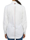 RWB Back Stripe Round Collar Classic Oxford Shirt White - THOM BROWNE - BALAAN 2