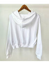 Sportswear Logo Embroidered Loose Fleece Hooded Top White - NIKE - BALAAN.
