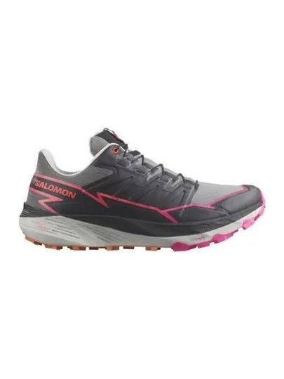 Thundercross Low Top Sneakers Plum Kitten Black Pink Glow - SALOMON - BALAAN 2