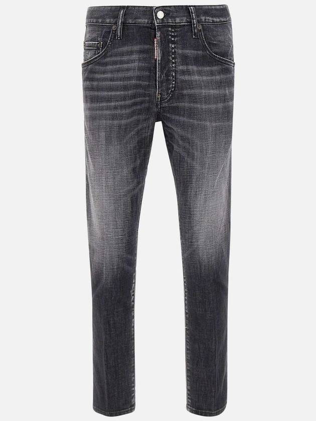 Skater Denim Straight Jeans Black - DSQUARED2 - BALAAN 2