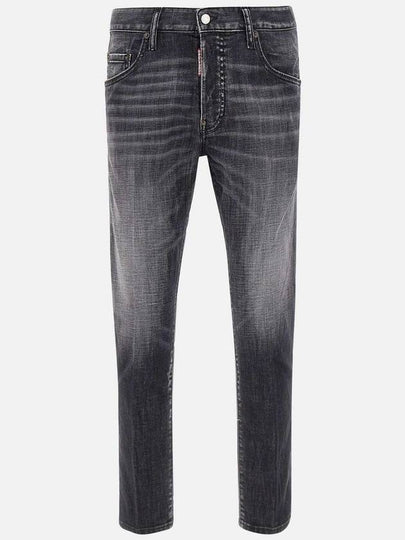 Skater Denim Straight Jeans Black - DSQUARED2 - BALAAN 2