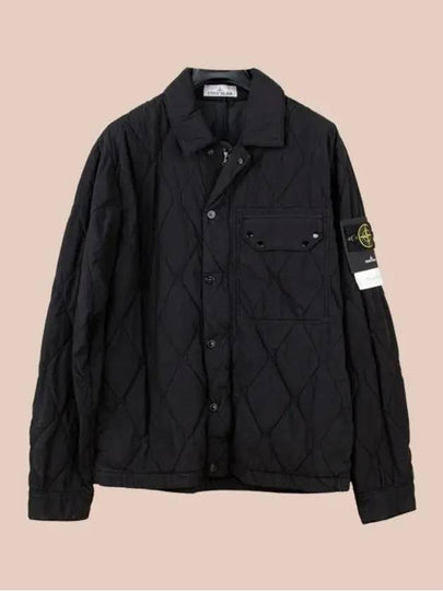 Q0633 50 Fili Nylon Padding Cotton Shirt Jacket Black - STONE ISLAND - BALAAN 2