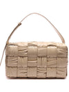 Brick Cassette Leather Shoulder Bag Beige - BOTTEGA VENETA - BALAAN 3