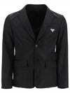 Re-Nylon Single Jacket Black - PRADA - BALAAN 2