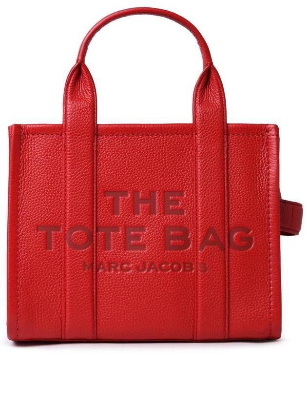 Small Leather Tote Bag Red - MARC JACOBS - BALAAN 2