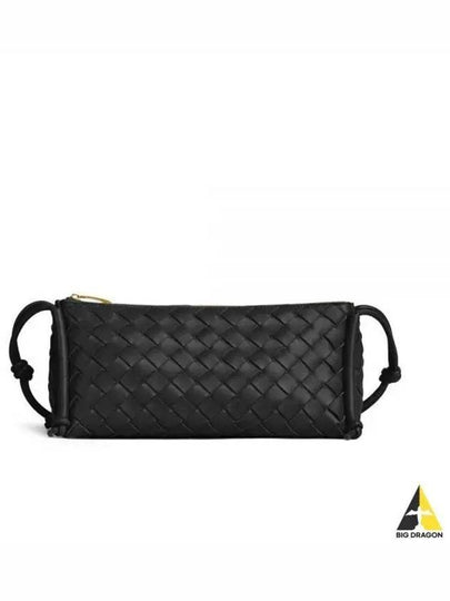 Intrecciato Nappa Leather Shoulder Bag Black - BOTTEGA VENETA - BALAAN 2