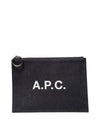 Logo Denim Pouch Indigo - A.P.C. - BALAAN 1