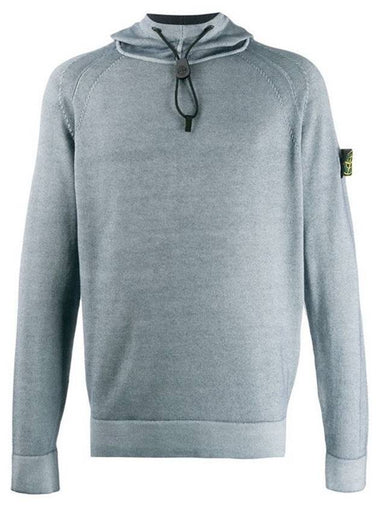 Wappen Patch Fast Dye Airbrush Hoodie Grey - STONE ISLAND - BALAAN 1