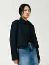 Minimal Short Zip Up Jacket BLACK - LE SOLEIL MATINEE - BALAAN 2