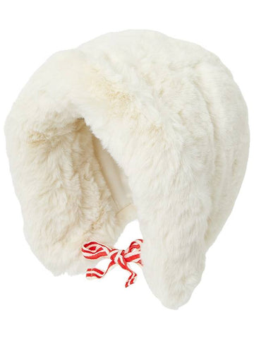 Kids fur hat 2476511911 OFFWHITE - MINI RODINI - BALAAN 1