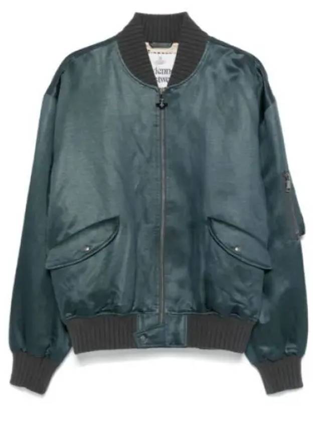 Bernardo Bomber Jacket Blue Grey - VIVIENNE WESTWOOD - BALAAN 2