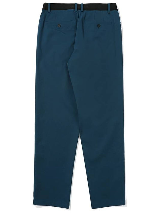 Basic straight fit one tuck pants DARK BLUE MAN - MALBON GOLF - BALAAN 2