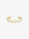 Cord Bangle Bracelet Gold White - DIOR - BALAAN 3