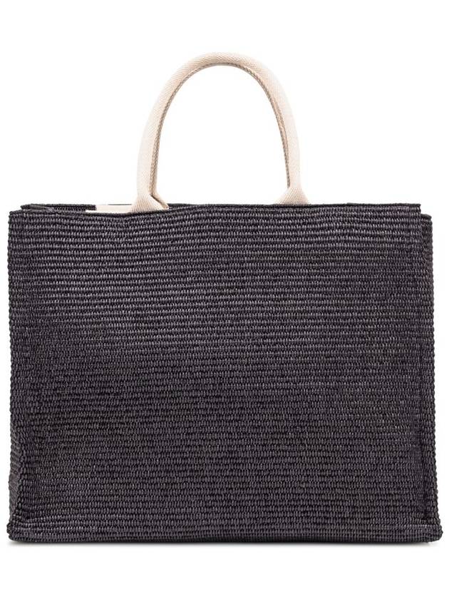 Raffia East West Tote Bag Black - MARNI - BALAAN 5