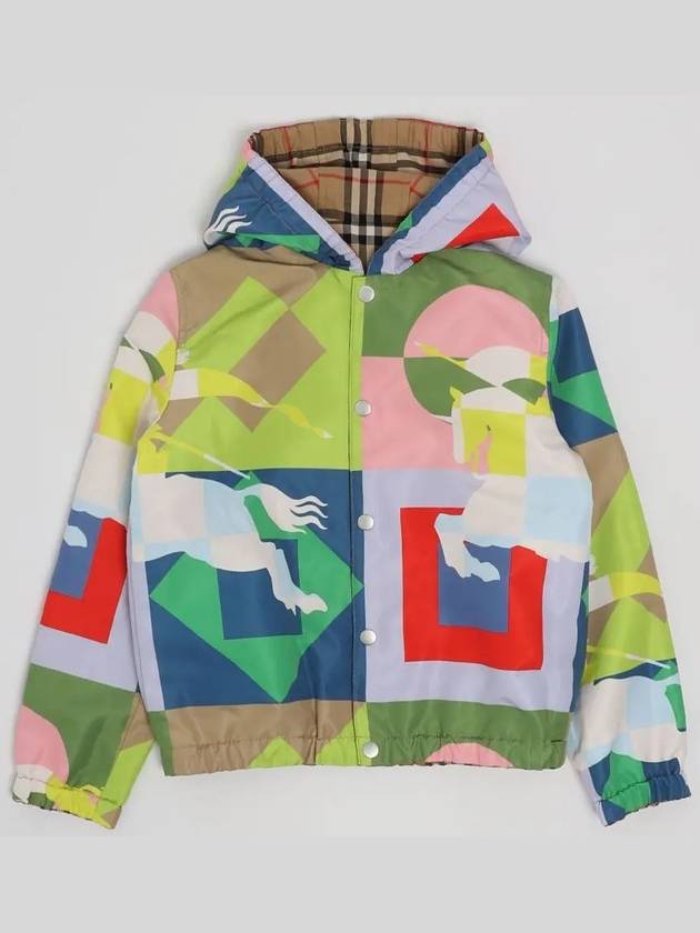 Kids Check Reversible Windbreaker Jacket - BURBERRY - BALAAN 3