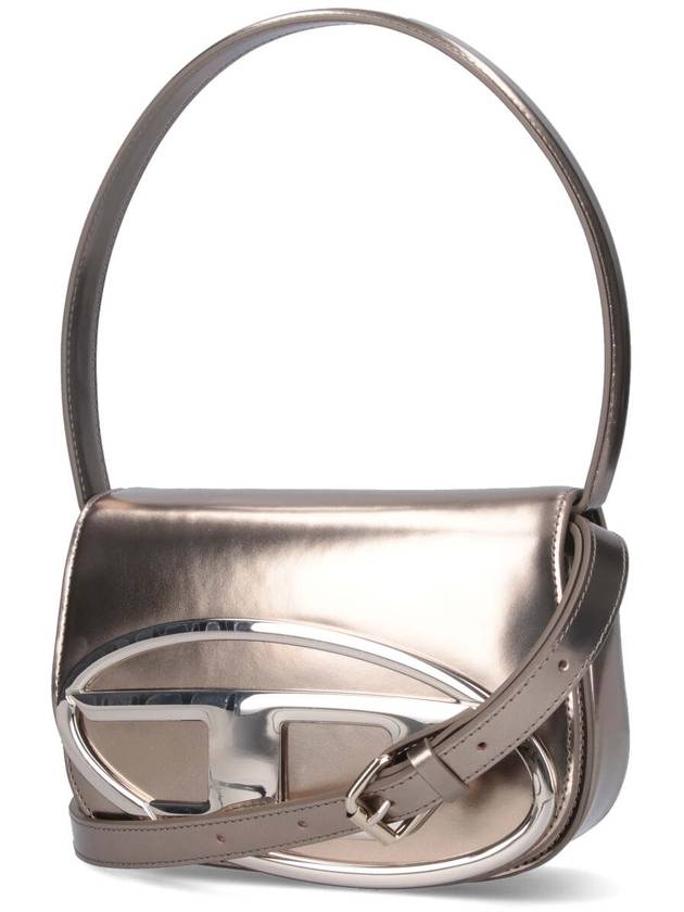 1DR Mirrored Leather Shoulder Bag Bronze - DIESEL - BALAAN 3