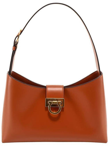 Trifolio Shoulder Bag Tan - SALVATORE FERRAGAMO - BALAAN 1