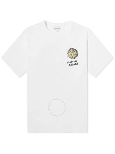 Maison Kitsune Floating Flower Cotton T Shirt Size Small - MAISON KITSUNE - BALAAN 1