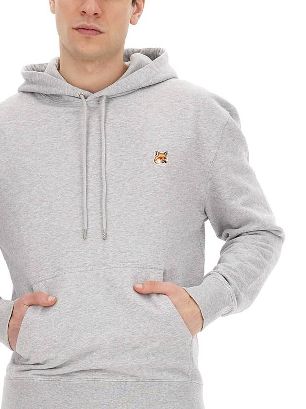 Fox Head Patch Regular Hoodie Grey - MAISON KITSUNE - BALAAN 9