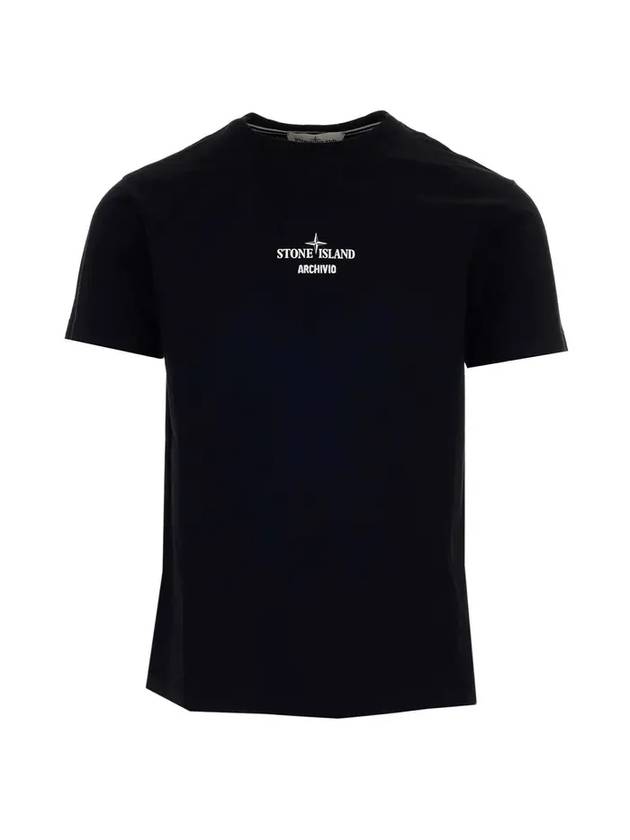 Archivio Project Short Sleeve T-Shirt Black - STONE ISLAND - BALAAN 1