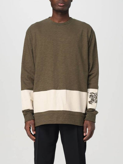 EKD Print Striped Cotton Sweatshirt Loch - BURBERRY - BALAAN 2