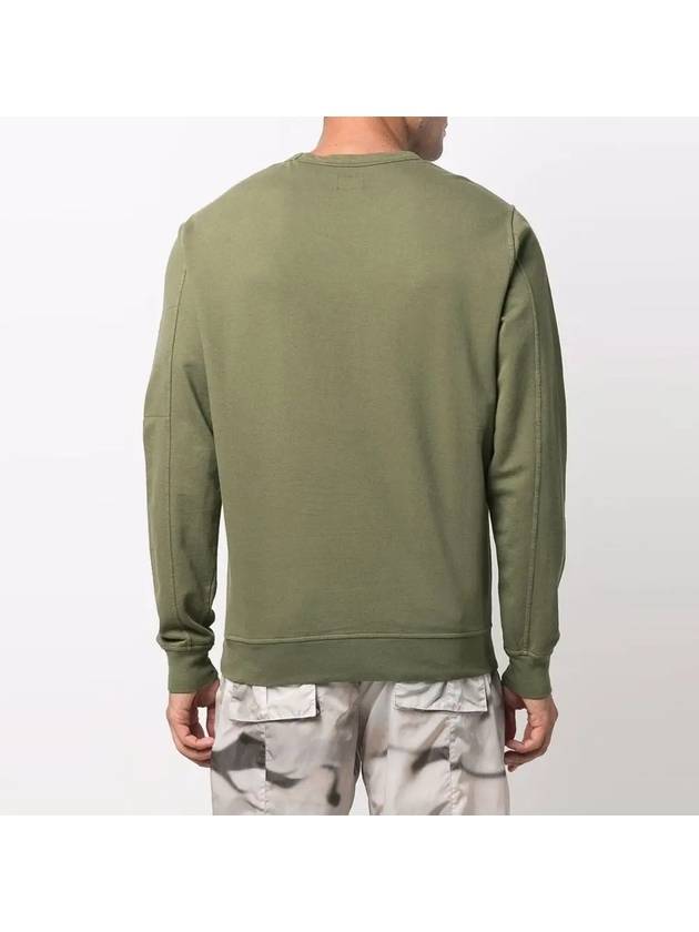 Men's Light Fleece Lens Wappen Sweatshirt Khaki - CP COMPANY - BALAAN 5