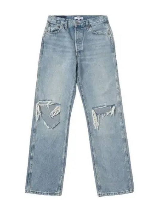 High Rise Destroy Loose Denim Pants Vintage Playa Jeans - RE/DONE - BALAAN 1