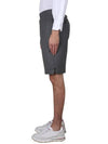 THOM BROWNE Super 120 count twill classic back strap shorts medium gray MTC002A 00626 035 - THOM BROWNE - BALAAN