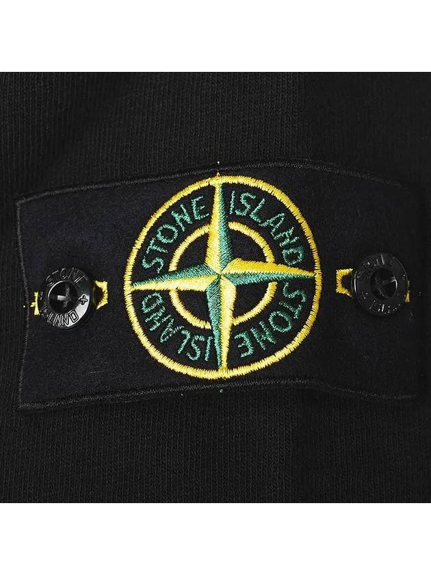 OLD Treatment Wappen Patch Crew Neck Sweatshirt Black - STONE ISLAND - BALAAN 5