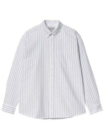 Men's Dowlen Long Sleeve Shirt White - CARHARTT WIP - BALAAN 1