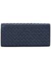 Intrecciato Continental Long Wallet Navy - BOTTEGA VENETA - BALAAN 3