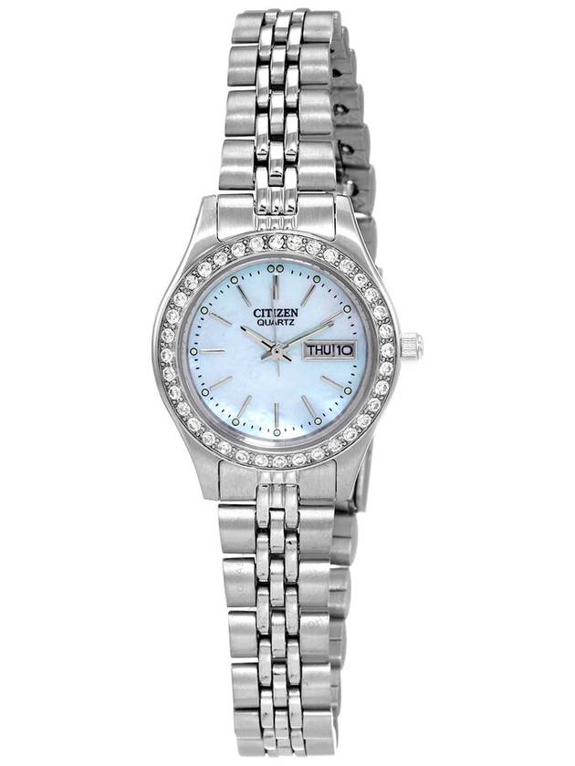 Citizen Quartz Crystal Blue Dial Ladies Watch EQ0530-51N - CITIZEN - BALAAN 1