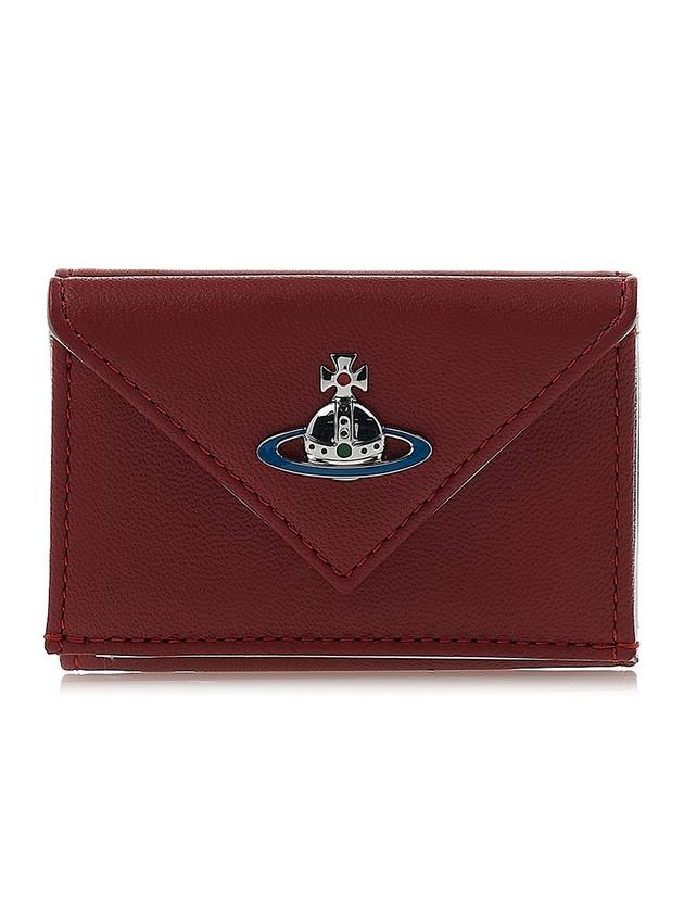 Enma Envelope Logo Half Wallet Red - VIVIENNE WESTWOOD - BALAAN 1