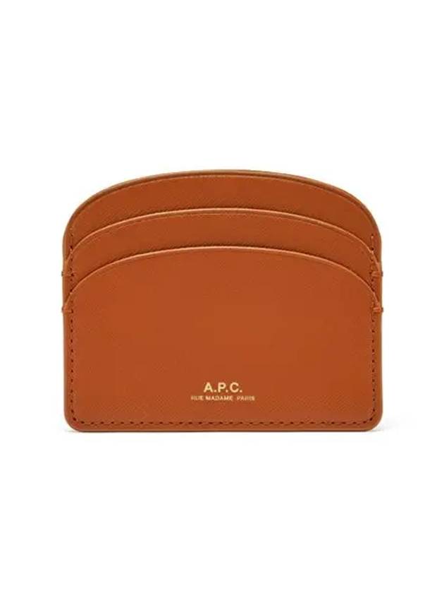 Demi Lune Card Wallet Brown - A.P.C. - BALAAN 3