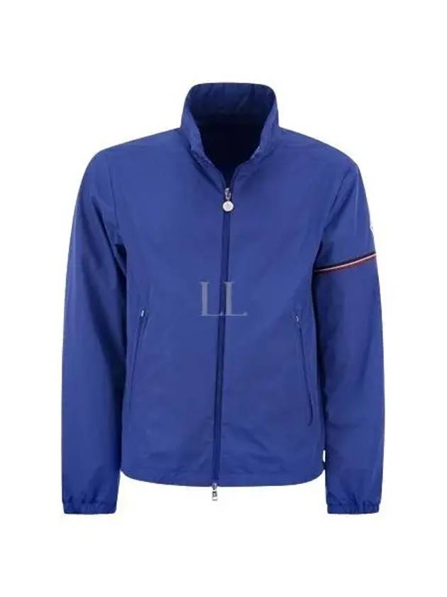 Ruinette Logo Patch Nylon Zip Up Jacket Blue - MONCLER - BALAAN 2