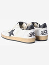 Ball Star Leather Heel Tab Low Sneakers White Black - GOLDEN GOOSE - BALAAN 4