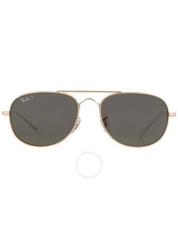 Ray Ban Bain Bridge Polarized Green Pilot Unisex Sunglasses RB3735 001/58 57 - RAY-BAN - BALAAN 1