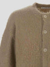 Wool Mohair Cardigan Dark Beige - ACNE STUDIOS - BALAAN 4