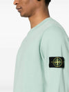 Wappen Patch Garment Dyed Sweatshirt Green - STONE ISLAND - BALAAN 5