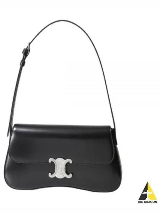 Medium Calfskin Shoulder Bag Black - CELINE - BALAAN 2