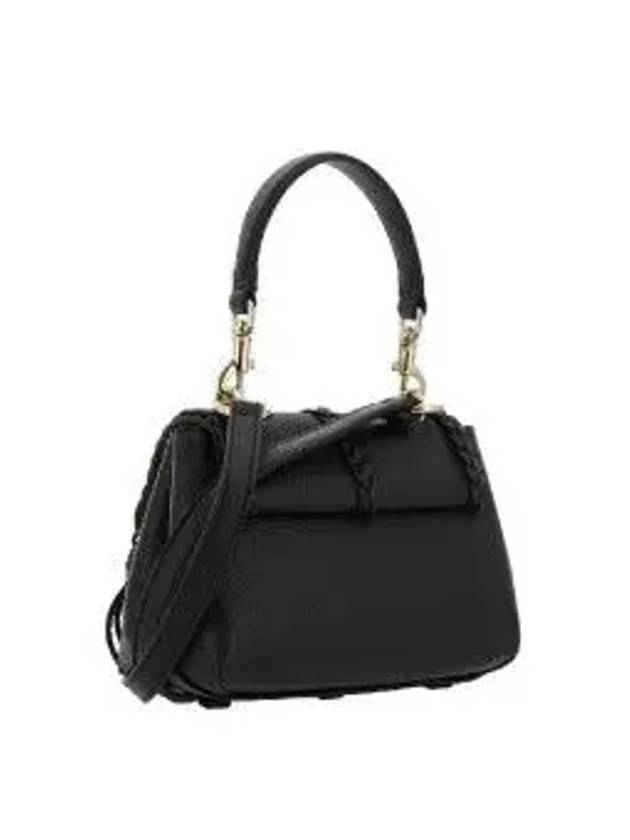 Penelope Mini Grained Leather Shoulder Bag Black - CHLOE - BALAAN 5