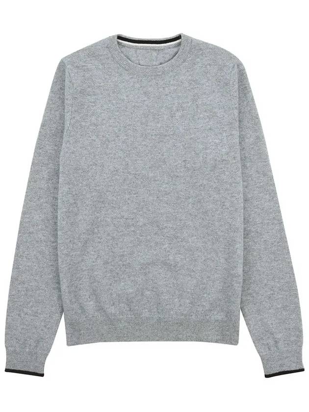 Golf Wear Cashmere Sweater WB21FAWN01GR Gray - WHITEBALL - BALAAN 3