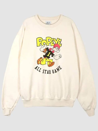 Unisex Popeye All Star Sweatshirt FG NATURAL - WILD DONKEY - BALAAN 2