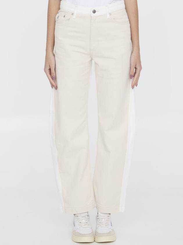 Denim Straight Pants 6D02433SPH579067 WHITE ECRU WASH - STELLA MCCARTNEY - BALAAN 2