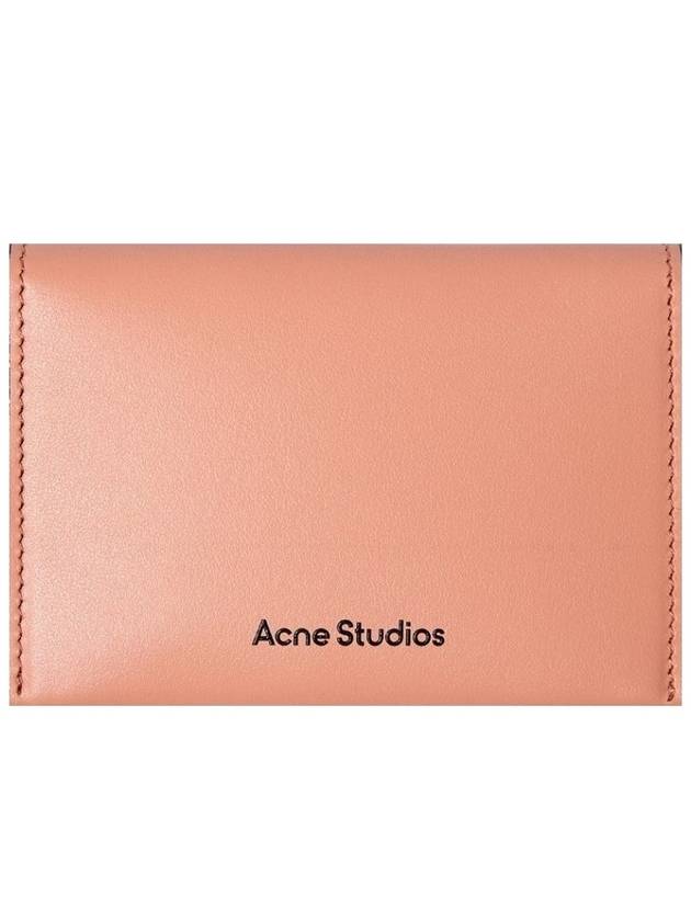 Folded Leather Card Wallet Pink - ACNE STUDIOS - BALAAN 2